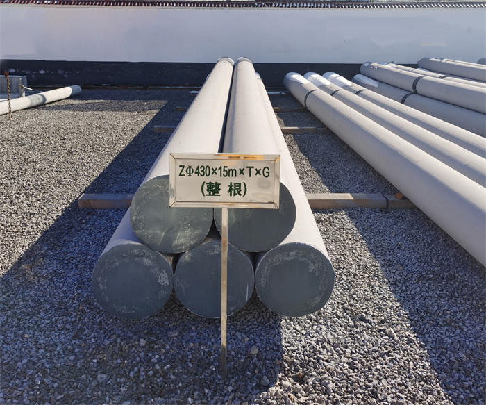 治多430×15米×T×G终端电线杆